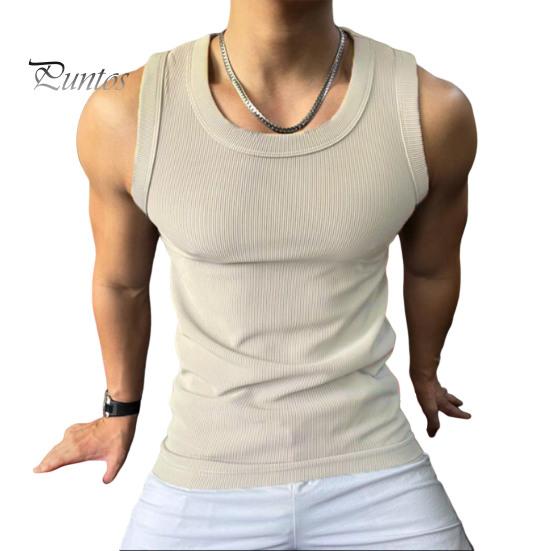 

Мужской спортивный жилет с круглым вырезом без рукавов, облегающий эластичный однотонный топ, ребристые топы для фитнеса 2XL