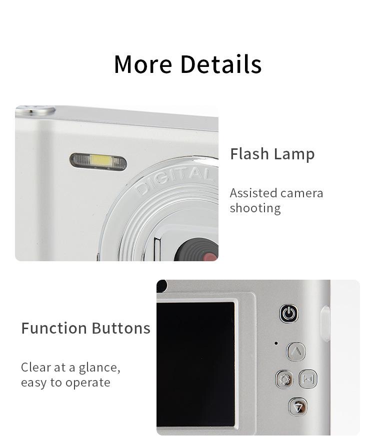 Retro Portable CCD HD Student Camera - Compact & Affordable