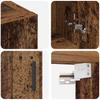 Wall Mounted Wall Cabinet Reclaimed Wood Look 60 x 31 x 70 cm Engineered Wood