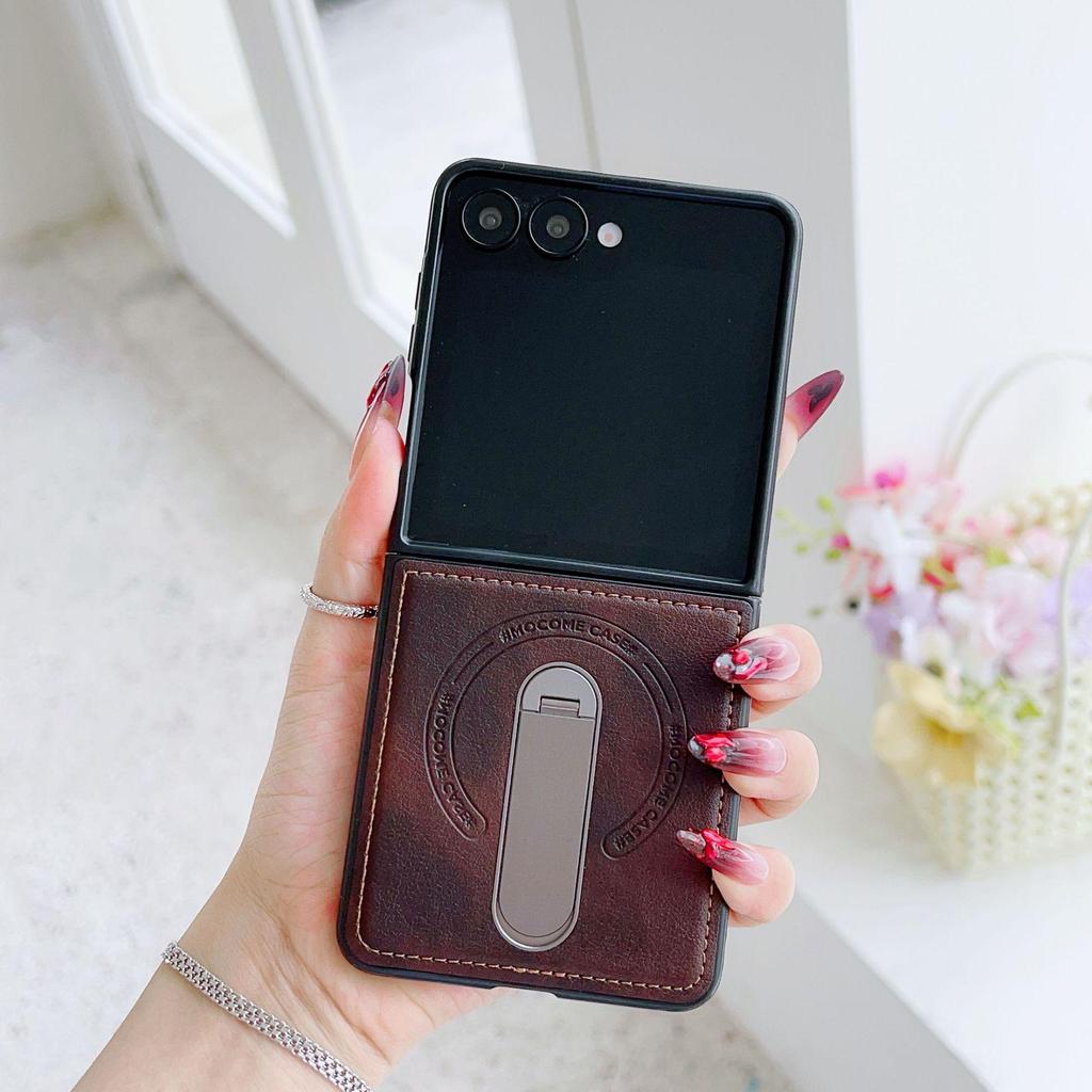 Samsung Z Flip7 Armor Shield Rotating Stand Magnetic Case