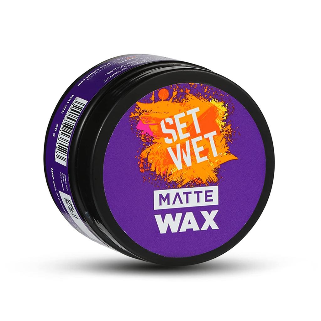 Set Wet Styling Mattes Haarwachs 25g 1er-Pack Für Männer Starker Halt Natürliches Mattes Finish Restylable