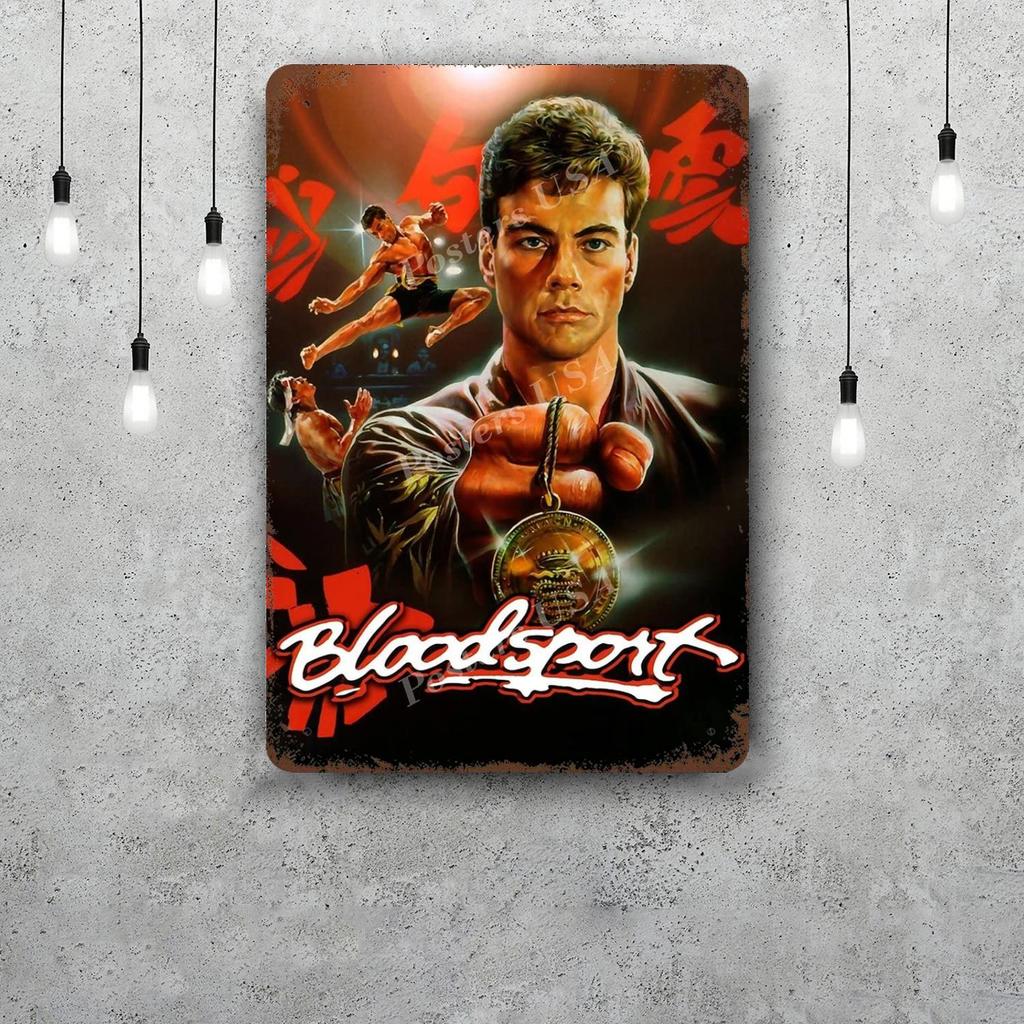 Van damme attore Segni di Latta Metallici Vintage Poster Decorazioni Placca Metallica Retro Decorazione Murale per Garage Bar