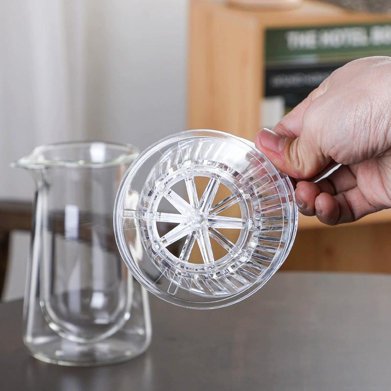 Coffee Filter Cups Crystal Eye Pour Over Wave Coffee Dripper Coffee Maker Flat Bottom Increase Uniformity Barista Tools