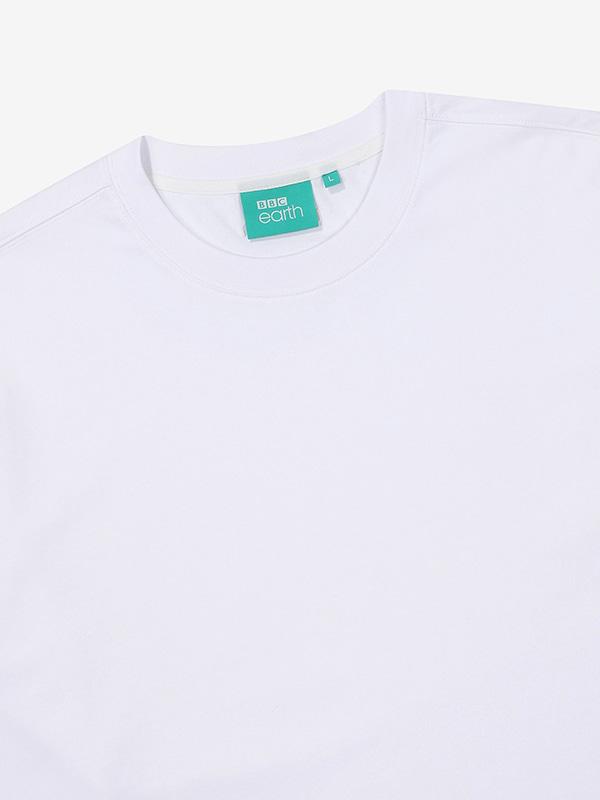 BBC EARTH Round Long T-Shirt_White