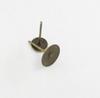 DIY Round Base Flat Piece Earring Posts - Dangle Accessories In Stock