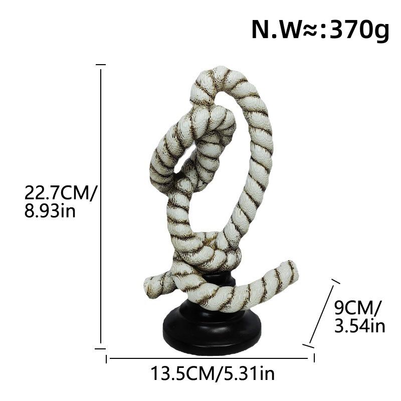 Modern Good Antique Creative Design Musical Notes Knot Decorations Living Room Home Tabletop Model Room Decoration Entrance Resin Crafts