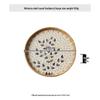 Handmade Rattan Round Light Luxury Tray for Picnic, Fruit, and Candy Storage in the Living Room or Restaurant.
