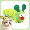 Funny Interactive Plush Cat Toy Cat Chew Toys Catnip Molar Toy Kitten Teaser Toy Teeth Cleaning Mouth Kitten Toy Pet Accessories