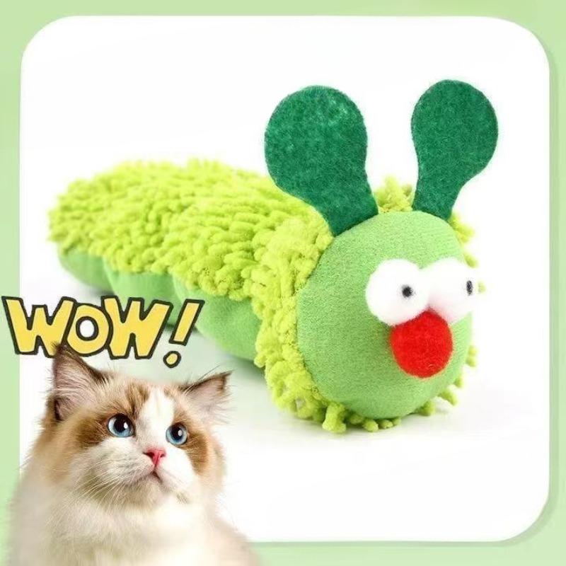 Funny Interactive Plush Cat Toy Cat Chew Toys Catnip Molar Toy Kitten Teaser Toy Teeth Cleaning Mouth Kitten Toy Pet Accessories