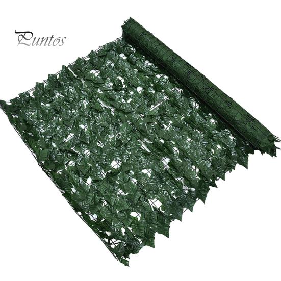 Artificial Hedge Plants Leaves Faux Ivy Grass Wall Backdrop UV-resistant Greenery Decor for Balcony Privacy Garden Patio Backyard Weatherproof