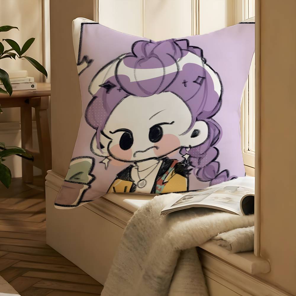 Hot Movie K--Kpop Demon Hunters-MT Beautiful Pillow Case Printing Pillowcase Living Room Sofa Cushion Cover Bedroom Room Decor