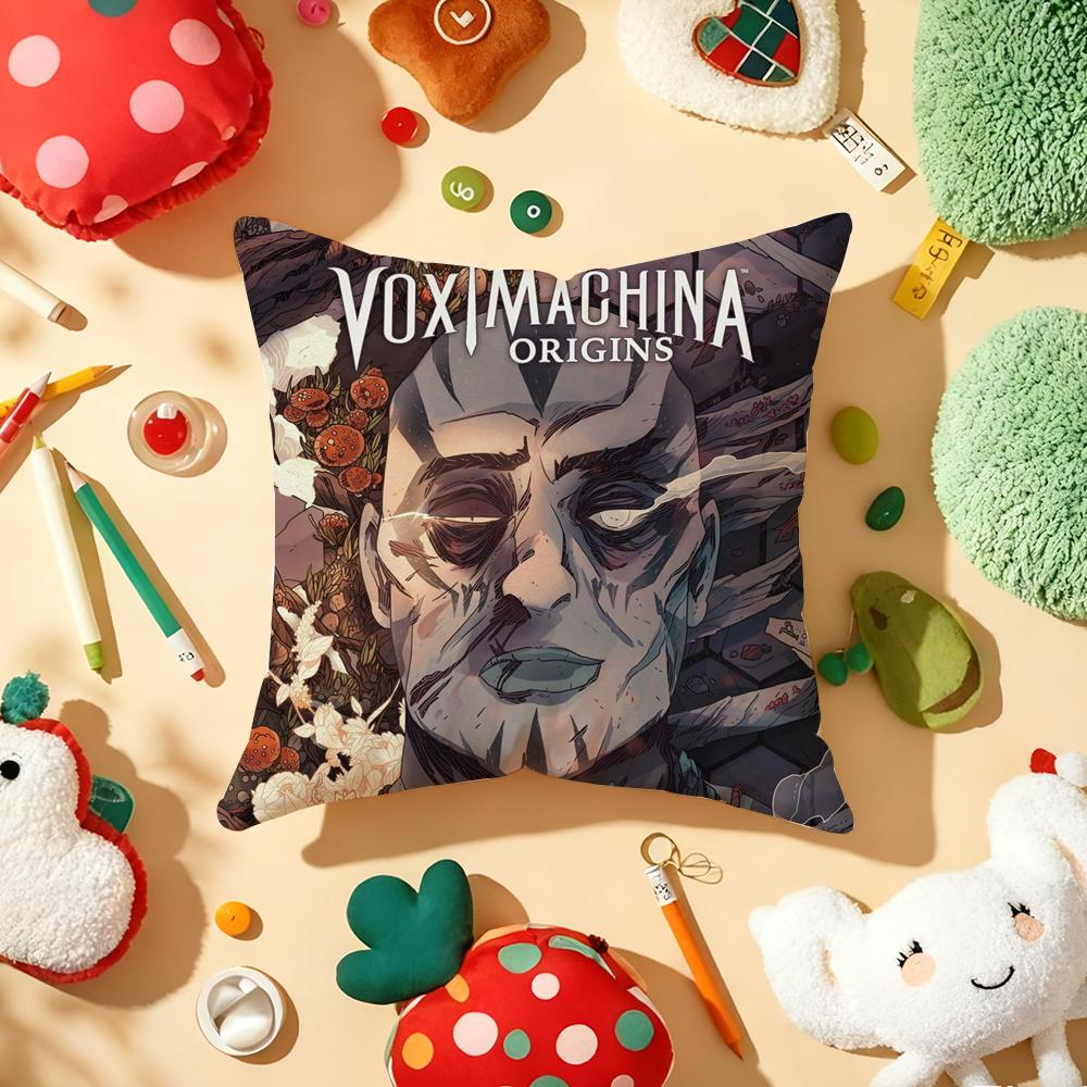 The Legend V-vox Machina Pillow Case Plush Fabric Soft Double-Sided Printed Sofa Warm Winter Home Gift Cushion Cover