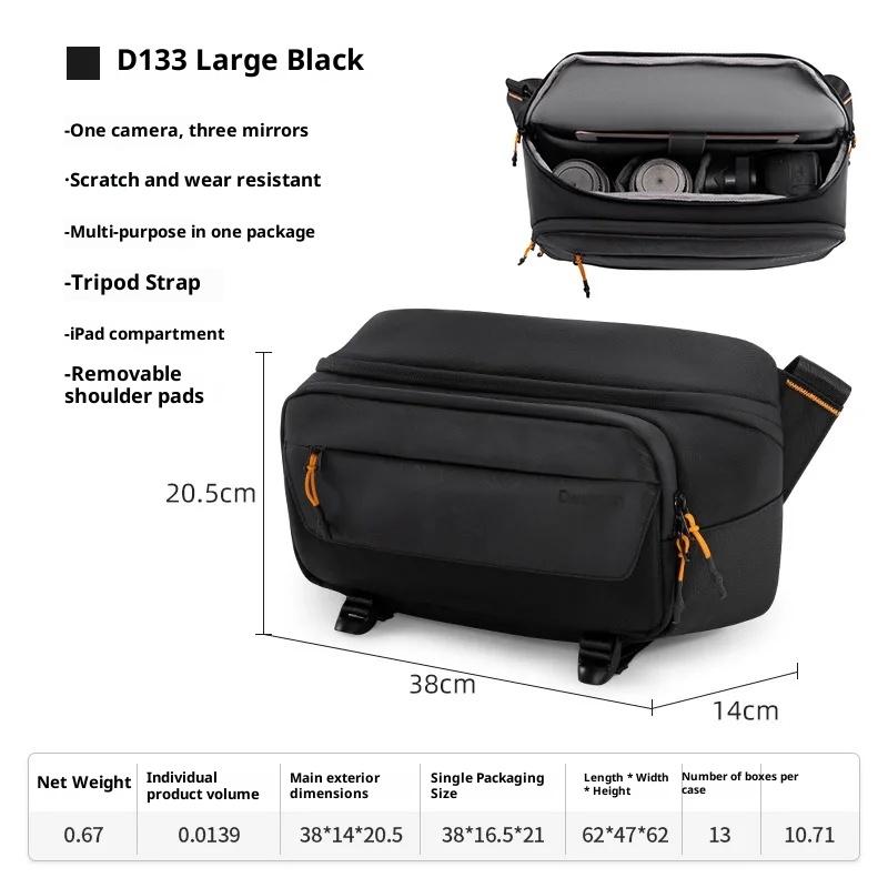 Camera Breast Bag Multi-Function Portable Oblique Shoulder Bag Micro-Single SLR Camera Leisure Bag
