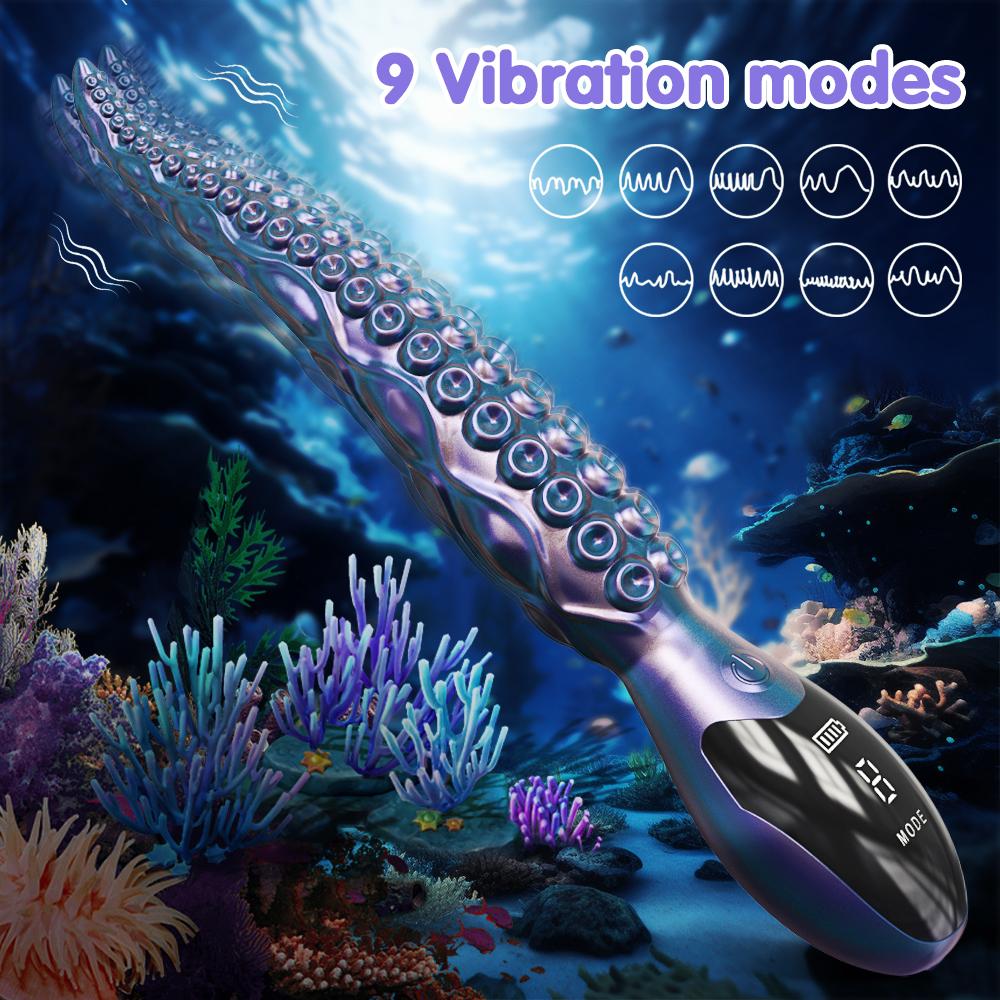 Octopus Tentacle Vibrator for Women Clitoris Stimulator Vibrating Anal Balls G Spot Female Masturbation Sex Toys for Women