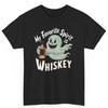 Halloween Ghost My Favorite Spirit Is Whiskey Cotton T Shirt