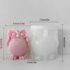 3D Owl Silicone Candle Mold DIY Scented Candle Wax Molds Handmade Plaster Resin Soap Making Craft Mold Desktop Ornament