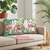 1/4pcs Tropical Flamingo Palm Leaf Watercolor Throw Pillow Covers Decorative Jungle Botanical Cushion Cases for Home