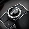 apsczt1 1 PCS Car Central control multimedia knob cover sticker Car Accessories For Mercedes Benz AMG GLC GLE E CLA GLA W205 W211 W213