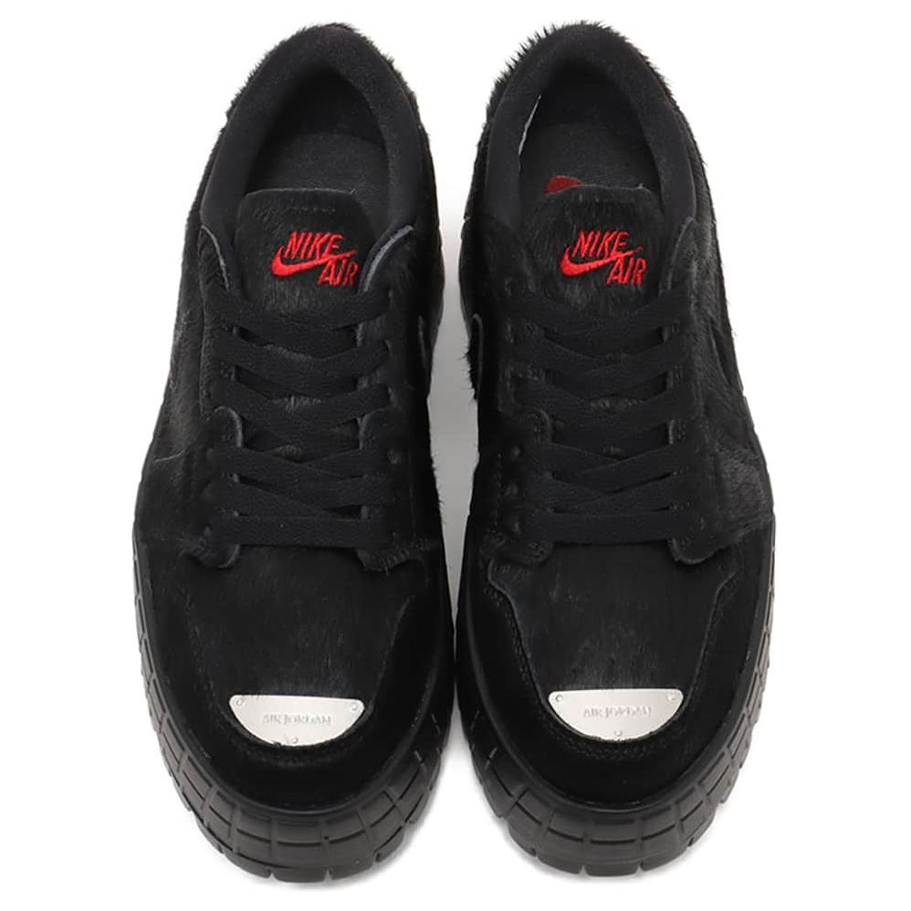 Sneakers da Donna Air Jordan 1 Low Brooklyn Black Pony Rosso Palestra IB7210-006