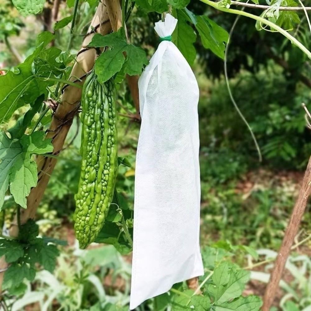 100Pcs Anti-bird Nursery Bags Breathable Insect Barrier Pouch  Garden Greenhouse
