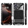 Silicone Metal Bumper Anti-fall Shockproof Case For iPhone 16 15 Pro Max 14 Plus Heavy Duty Glass Screen Protection Cover