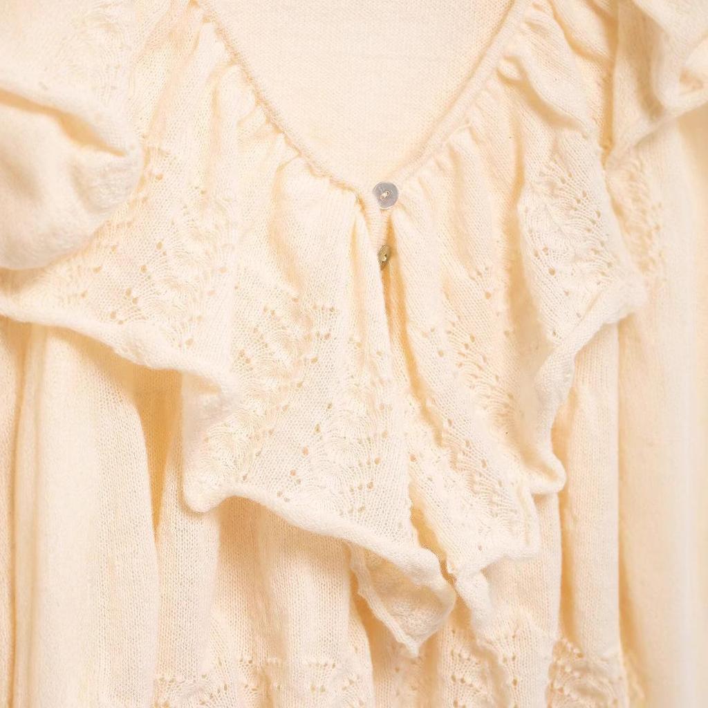 2025 Spring European & American Sweet Layered Knitwear