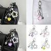 Chic Miniature Star Keychain Ornament Sturdy Alloy Keyring Accessory Perfect For Adding Style To Accessories