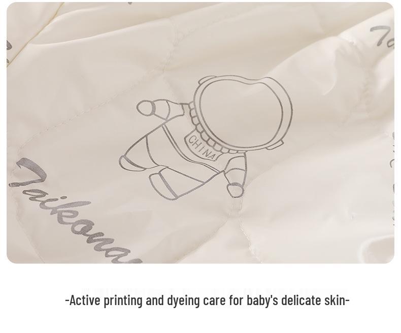 Baby Fleece Lined Hooded Quilted Romper - Autumn/Winter Cotton Jumpsuit for Infants & Toddlers