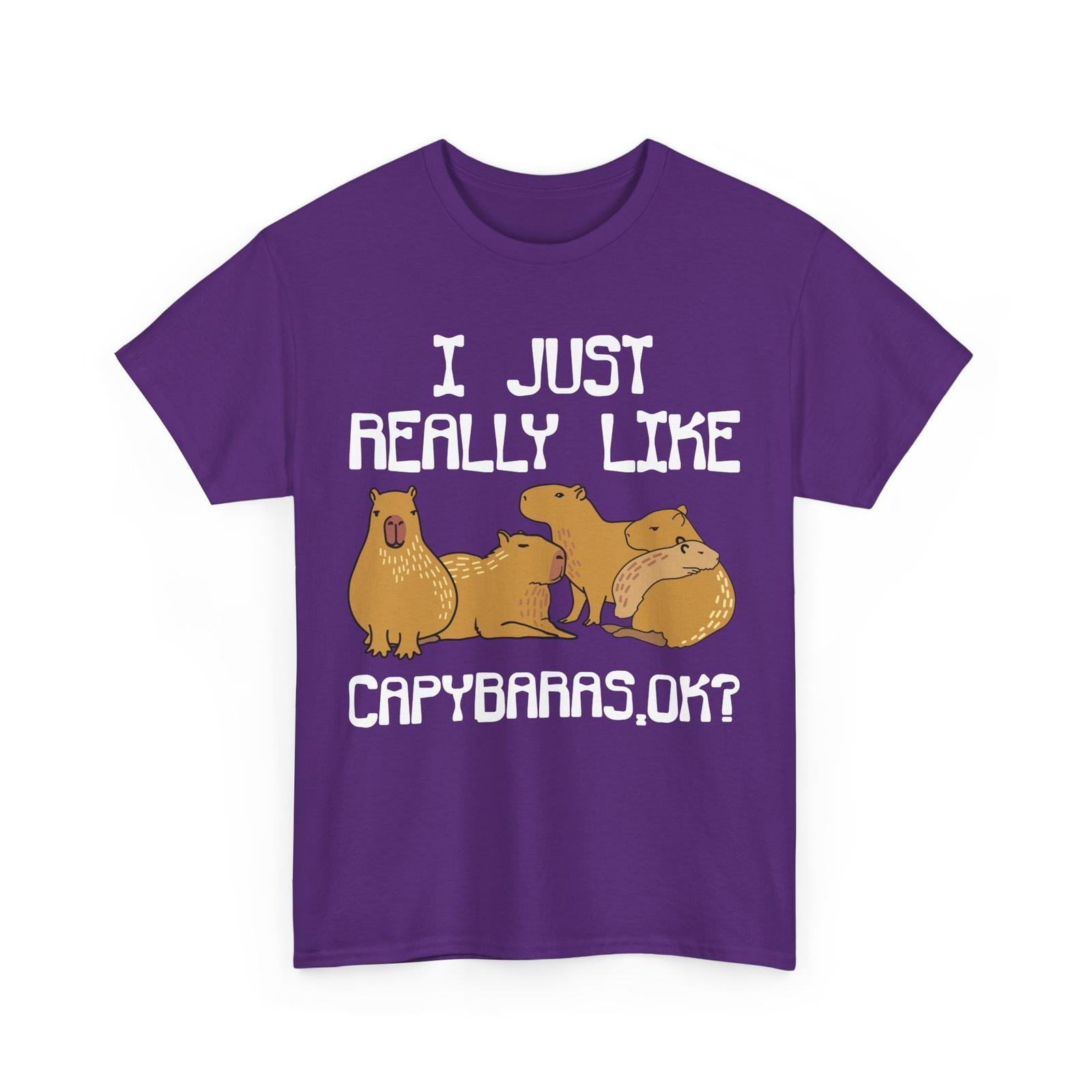 Capybara I Just Really Like Capybaras Ok Rodents Lovers Men T-Shirt S