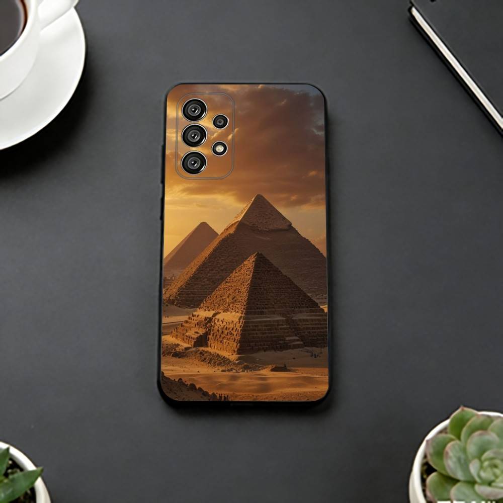A-Art Ancient E-Egypt Phone Case For Samsung S25,S24,S21,S22,S23,S30,Ultra,S20,Plus,Fe,Lite,Note,10,Black Cover