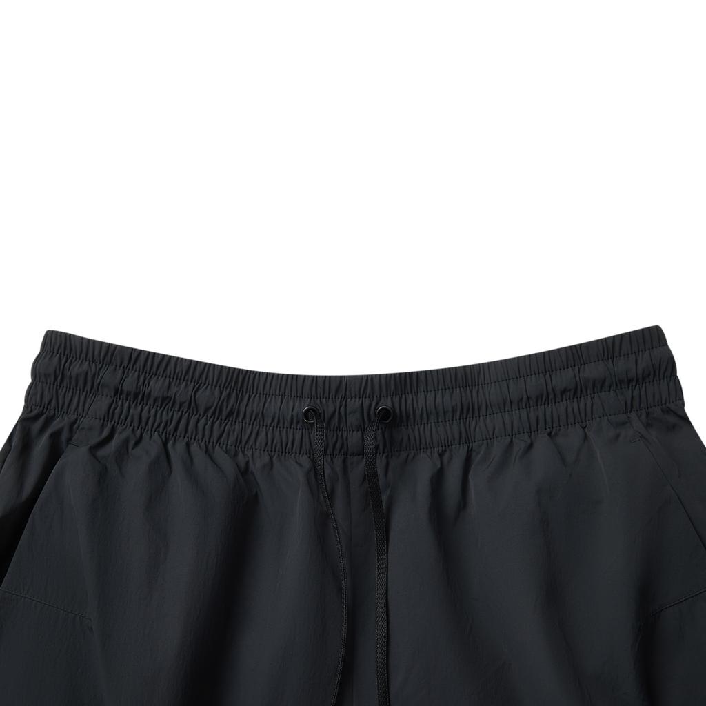 Li Ning Badfive Lässige Einfache Lockere Einfarbige Gerade Bein Stricksporthose Herrenhosen Schwarz AYKV311-2