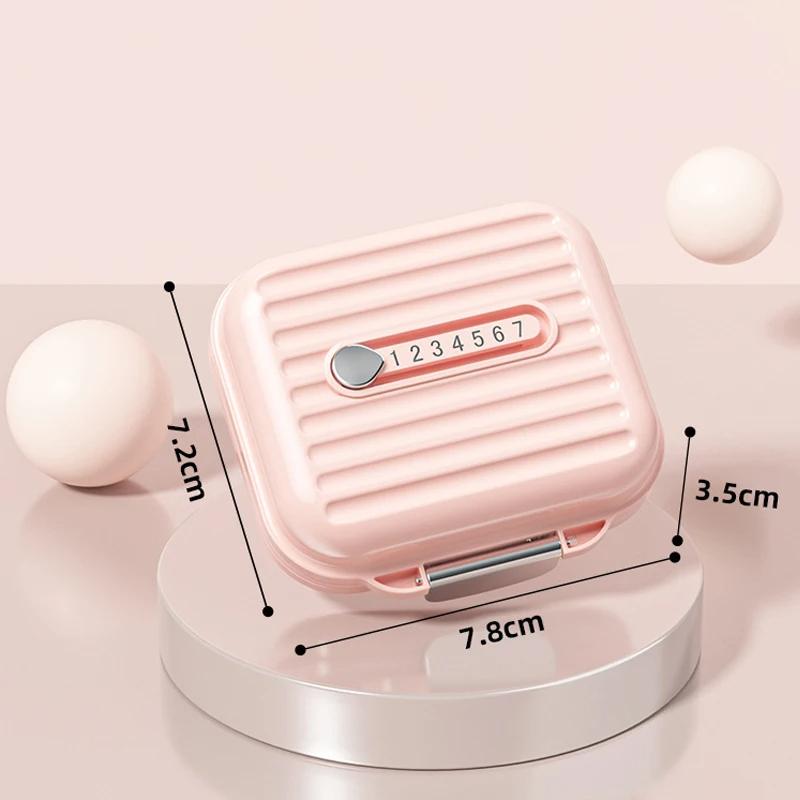 Vodotěsné vícenásobné mřížky Organizér na ukládání prášků na léky Malé krabičky na prášky Plastový týdenní přenosný dávkovač léků