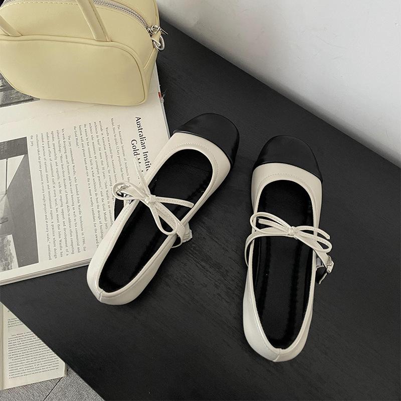 

Мода 2024 года, новые туфли Мэри Джейн для женщин, балетки, модная элегантная дизайнерская обувь с бантом и пряжкой, женские туфли на плоской подошве, лоферы 40 бежевый