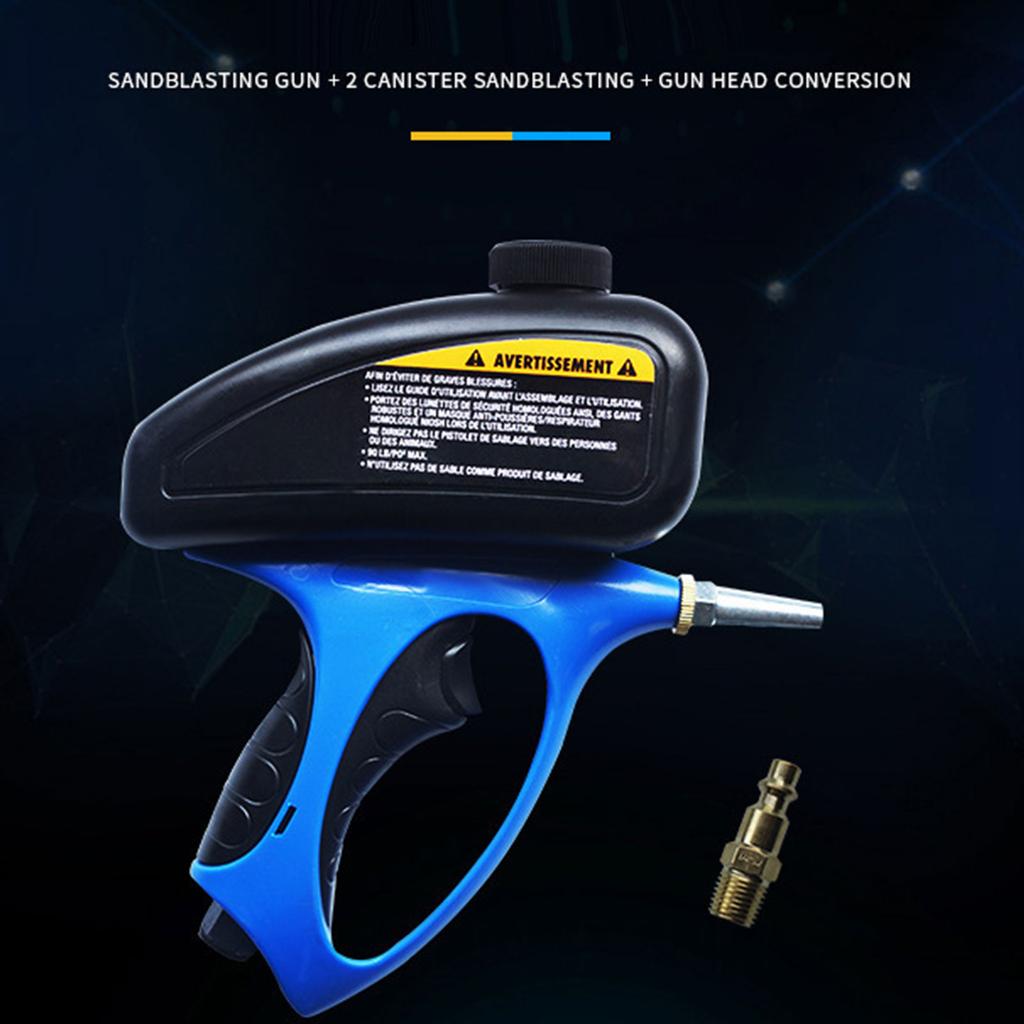 Ergonomic Pneumatic Sandblasting Guns Air Sand Blasting Device with Comfort Grip Handle for Automotive Maintenance