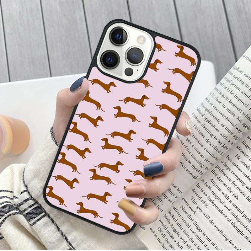 Sausage Dog Dachshund Art Phone Case for iPhone 17 Air 16 15 14 12 13 PLUS 11 PRO MAX Cover Fundas Shell coque