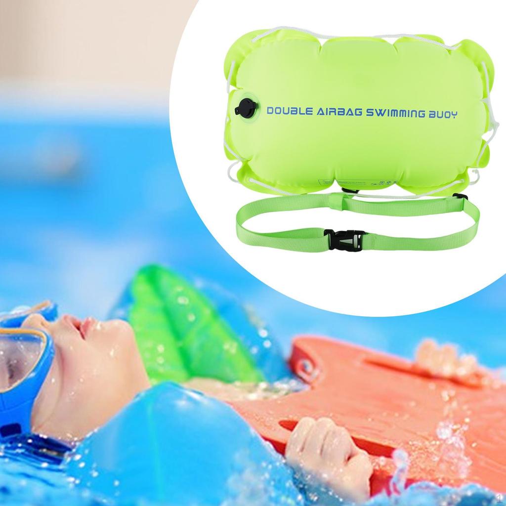 Simboj Flytboja, med Justerbart Midjebälte, Flythjälp, Uppblåsbar Simväska, för Utomhus