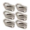 6Pcs Fender Hook Stainless Steel Heavy Duty Spring Buckle Type Fender Hanger for Home Marine Engineering