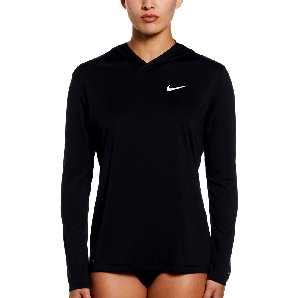 NIKE SWIM Women'S Rash Guard Essential Hoodie Long Sleeve Hydro Guard Nessd351-001