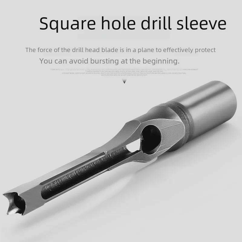 Wiertło do otworów kwadratowych w stolarce - wiertło ze stali łożyskowej do precyzyjnych otworów kwadratowych, dziurkowania i wykonywania otworów pod kątem.