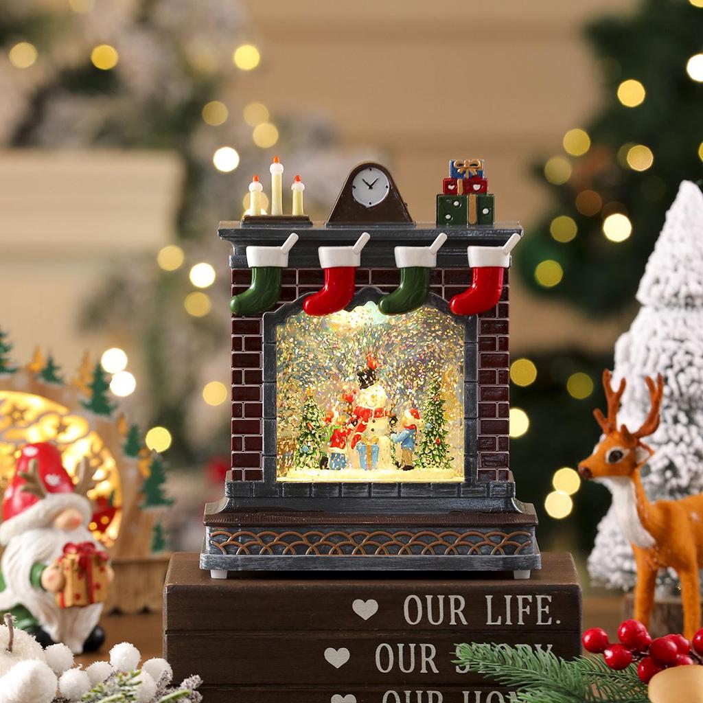 Cross-border Christmas Music Box with Crystal Ball - Perfect Holiday Gift for Children