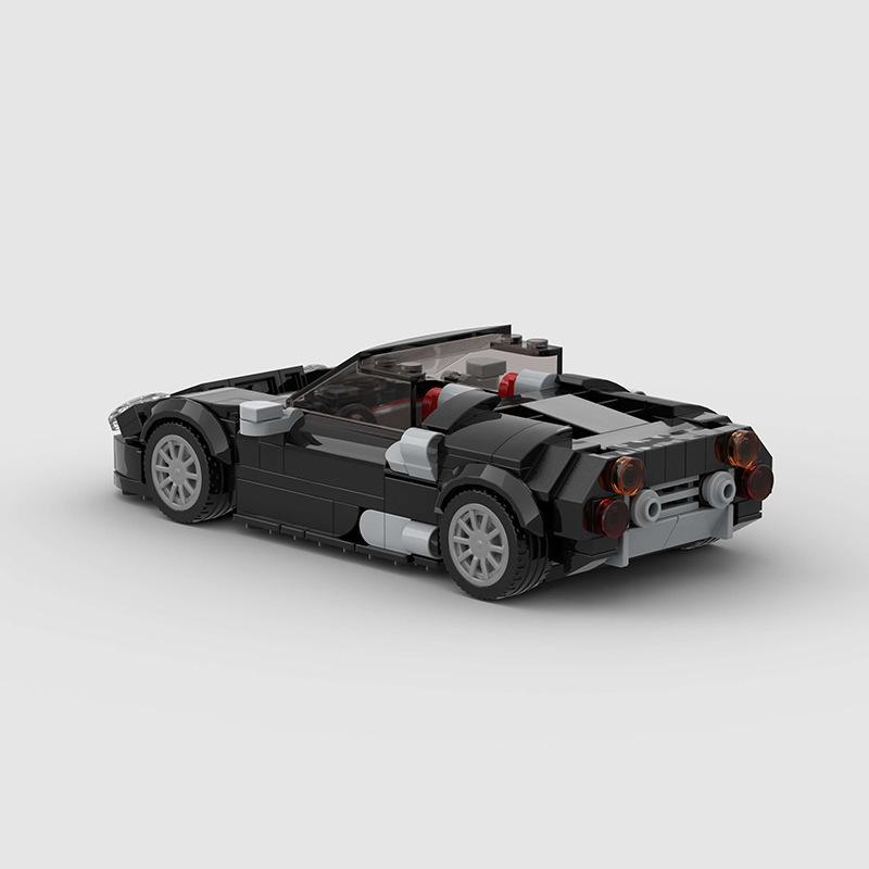 Convertible Sports Car MOC DIY Building Blocks for Kids - Lego-Compatible Educational Toy