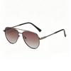 New toad glasses men's pilot double-beam metal sunglasses UV-proof driving polarized sunglasses