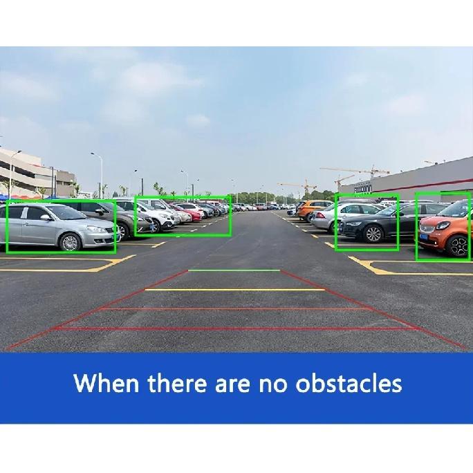 AI Smart Car Camera - 170° Fish Lens, BSD & ADAS Alerts, AHD-1080P, Front/Rear/Left/Right View Backup Camera with Buzzer Alarm
