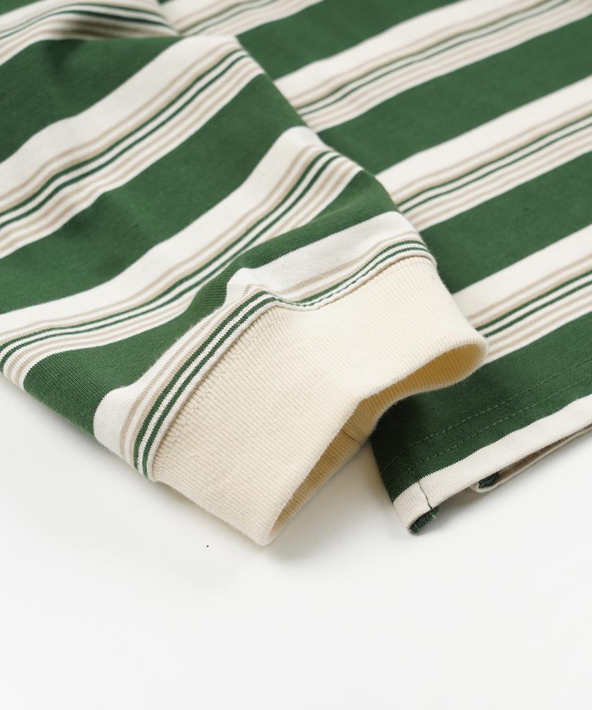 FRIZMWORKS Block Stripe Long Sleeve Tee _ Dark Green