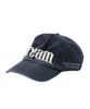 TUEWID Dream Wrinkled Ball Cap In Navy Blue