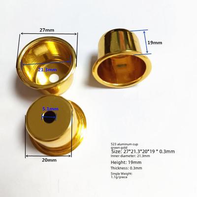 Blauer und goldener oxidierter Weihnachts-Kerzenhalter mit Kerzenglas-Basis