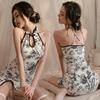 Sex underwear girl cheongsam Republic of China style pure desire sexy temptation split-ended conjoined