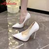 Fashion Aphixta 2024 Super High 12cm Corlorful Stiletto Heels Pumps Women Shoes Fashion Pointed Toe Florescence Patent Leather Office
