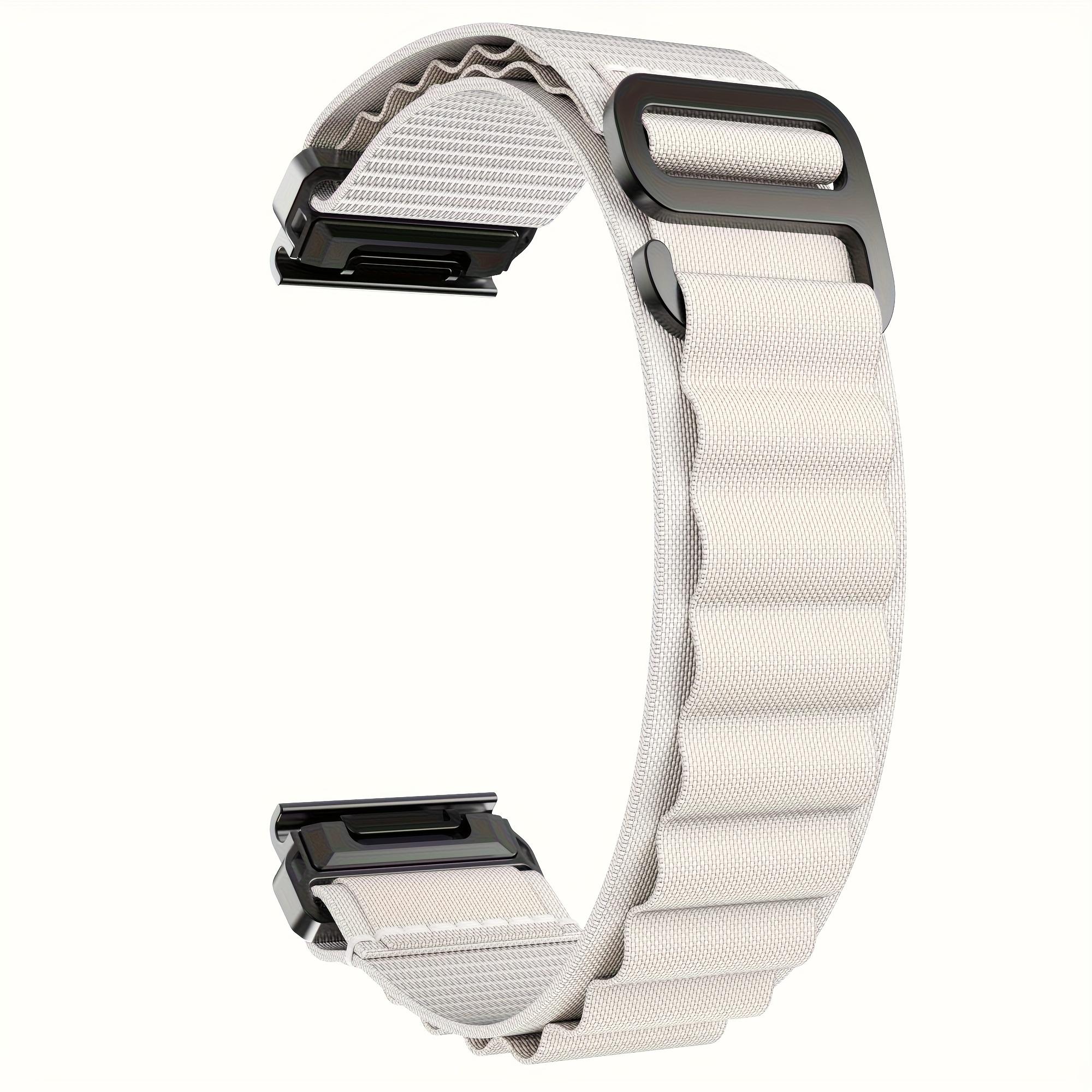 

Quick Release Nylon Alpine Sports Loop for Garmin Fenix 7/7X/6/6X/5/5X For Forerunner 965/955/935/745 20/22/26mm Iron Buckle 20mm белый