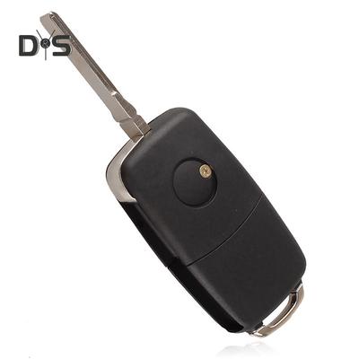 Car Accessories 2 Button Flip Folding Car Remote Key Fob Shell Case For  Golf Bora SEAT Skoda